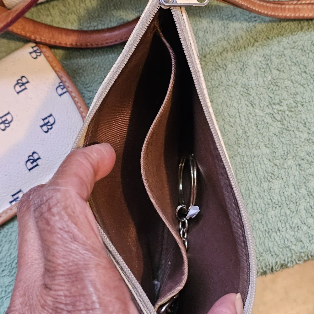 Dooney & Bourke White and Tan Satchel Set - Picture 12 of 14